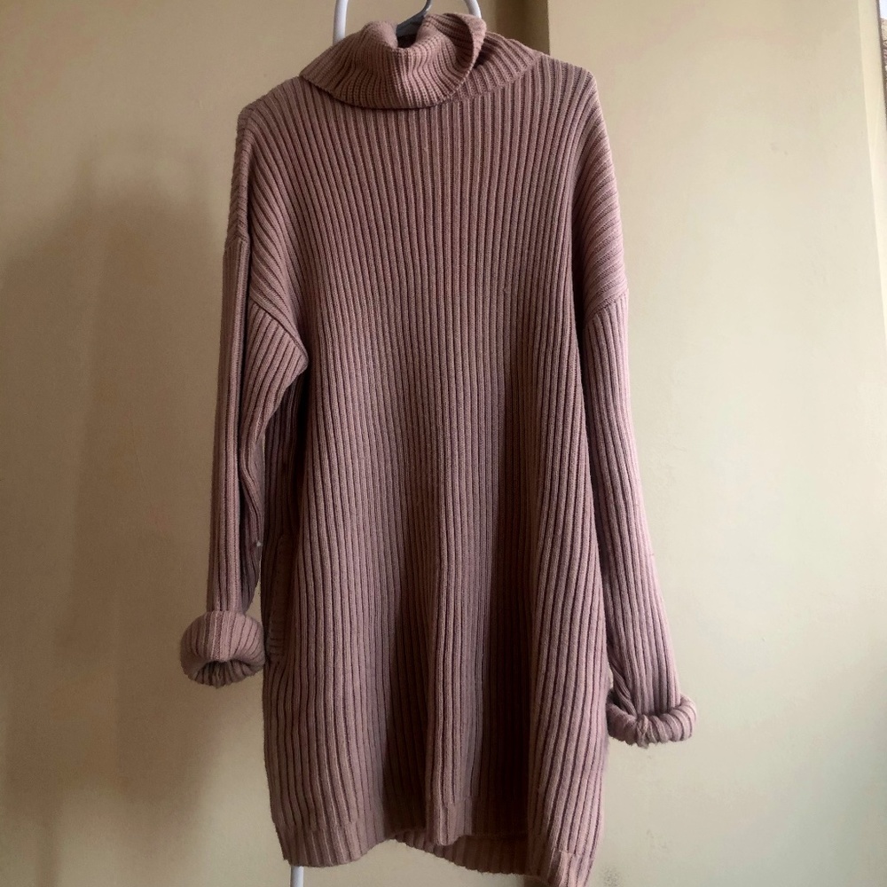 Pink Sweater Dress
